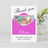 Fotokaart voor geboorteaankondiging kaart (Staand voorkant)