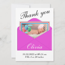 Fotokaart voor geboorteaankondiging