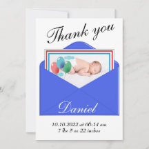 Fotokaart voor geboorteaankondiging