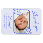 Fotokaart voor geboorteaankondiging magneet (Horizontaal)