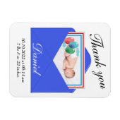 Fotokaart voor geboorteaankondiging magneet (Horizontaal)