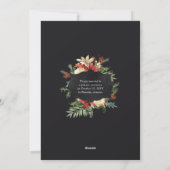 Fotokaart voor gehuwde en heldere elopement feestdagenkaart (Achterkant)