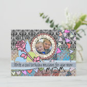 Fotokaart voor grappige verjaardag sjabloon - moed (Staand voorkant)