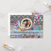 Fotokaart voor grappige verjaardag sjabloon - zust (Voorkant / Achterkant in situ)