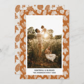 Fotokaart voor Grateful & Bless Thanksgiving Aankondiging (Voorkant / Achterkant)