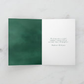 Fotokaart voor groene Waterverf met geforceerde vr Feestdagen Kaart (Binnen)