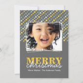 Fotokaart voor hedendaagse Kerstmis Feestdagenkaart (Voorkant)