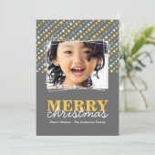 Fotokaart voor hedendaagse Kerstmis Feestdagenkaart (Staand voorkant)