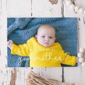 Fotokaart voor het Cute script Godmoeder-voorstel Kaart