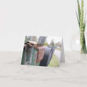 Fotokaart voor het land notitiekaartje