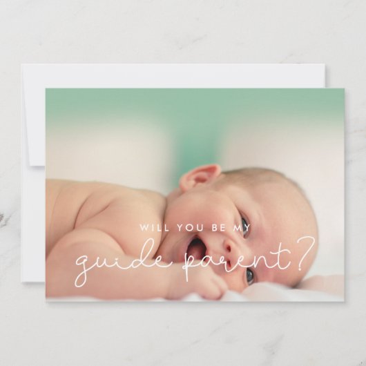 Fotokaart voor het oudervoorstel van de scriptgids kaart (Voorkant)