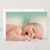 Fotokaart voor het oudervoorstel van de scriptgids kaart (Voorkant / Achterkant)