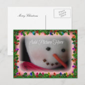 Fotokaart voor Holly en Lichten Feestdagenkaart (Voorkant / Achterkant)