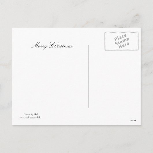 Fotokaart voor Holly en Lichten Feestdagenkaart (Achterkant)