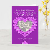 Fotokaart voor huwelijkstrouwdag bij Amethyst Kaart (Gele Bloem)