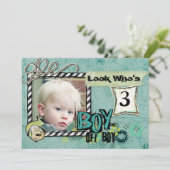 Fotokaart voor jonge verjaardag (Staand voorkant)