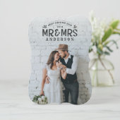 Fotokaart voor kerstbruiloft feestdagenkaart (Staand voorkant)