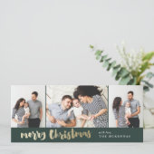 Fotokaart voor kerstcadeaubonbons feestdagenkaart (Staand voorkant)