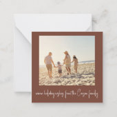 Fotokaart voor Kerstmis met Fox Budget Notitiekaartje (Achterkant)