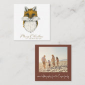 Fotokaart voor Kerstmis Notitiekaartje (Voorkant / Achterkant)