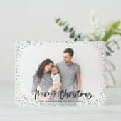 Fotokaart voor kerststerren feestdagenkaart (Staand voorkant)