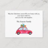 Fotokaart voor kerstwaterverf informatiekaartje (Achterkant)