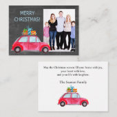 Fotokaart voor kerstwaterverf informatiekaartje (Voorkant / Achterkant)