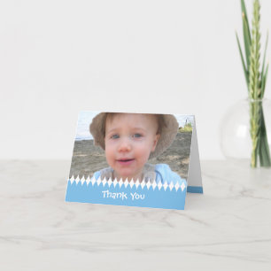 Fotokaart voor kinderen of Baby Bedankkaart
