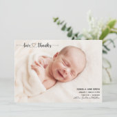 Fotokaart voor liefhebbers en Bedankt Aankondiging (Staand voorkant)