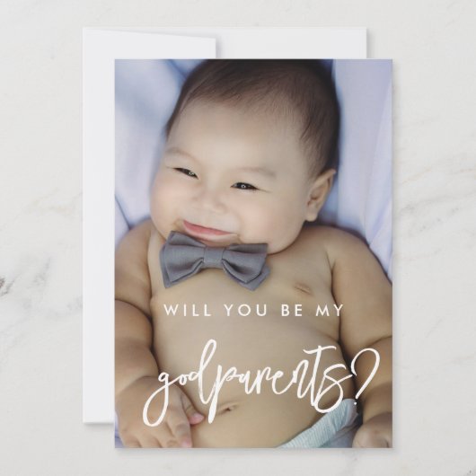 Fotokaart voor moderne godoudervoorstelkaart kaart (Voorkant)