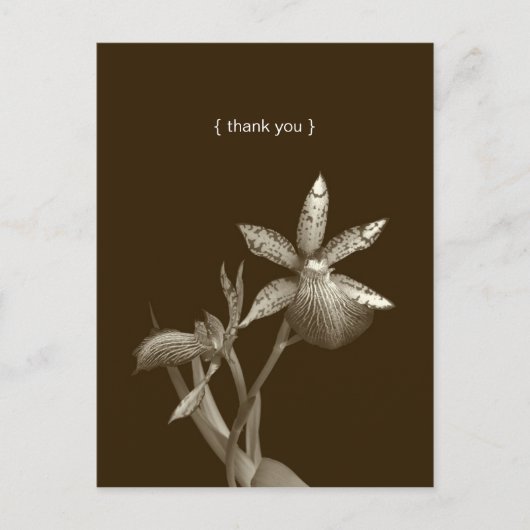 Fotokaart voor orchidee bloem op maat briefkaart (Voorkant)