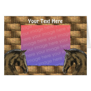 Fotokaart voor paarden en hay Bales