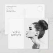 Fotokaart voor professionele artiesten en fotograa briefkaart (Voorkant / Achterkant)