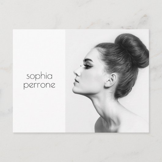 Fotokaart voor professionele artiesten en fotograa briefkaart (Voorkant)