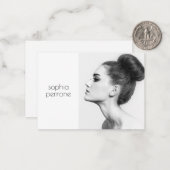 Fotokaart voor professionele artiesten en fotograa notitiekaartje (Voorkant / Achterkant in situ)