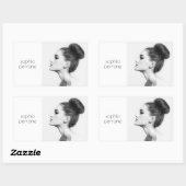 Fotokaart voor professionele artiesten en fotograa rechthoekige sticker (Vel)