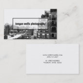 Fotokaart voor professionele fotograaf visitekaartje (Voorkant / Achterkant)