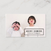 Fotokaart voor professionele fotografie visitekaartje (Voorkant)
