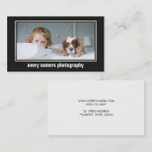 Fotokaart voor professionele fotografie visitekaartje (Voorkant / Achterkant)