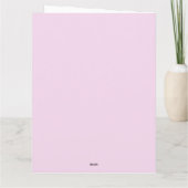 Fotokaart voor roze feestdag kaart (Achterkant)