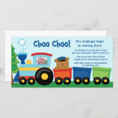 Fotokaart voor treinverjaardagsfeestdag (Voorkant / Achterkant)