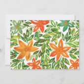 Fotokaart voor vakantie en handbediende bloemen feestdagenkaart (Achterkant)