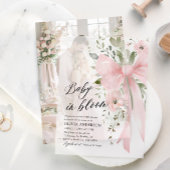 Fotokaart voor Vellum Baby shower Invitation Kaart