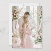 Fotokaart voor Vellum Baby shower Invitation Kaart (Voorkant)