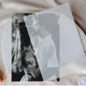 Fotokaart voor Vellum Trouwkaarten Kaart