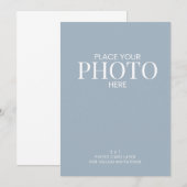 Fotokaart voor Vellum Trouwuitnodigingen Aankondiging (Voorkant / Achterkant)