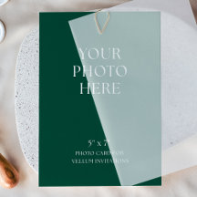 Fotokaart voor Vellum Trouwuitnodigingen