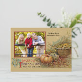 Fotokaart voor vreedzame Thanksgiving Kaart (Staand voorkant)