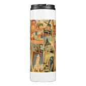 fotokaarten collage. Europa, Midden-Oosten Thermosbeker (Achterkant)