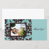 Fotokaarten ~ Dank u bruiloft foto invoegen Bedankkaart (Voorkant / Achterkant)